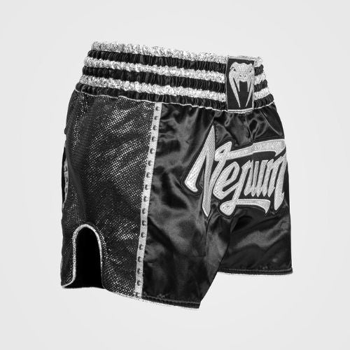 VENUM ABSOLUTE 2.0 SHORT MUAY THAI SILVER BLACK - M
