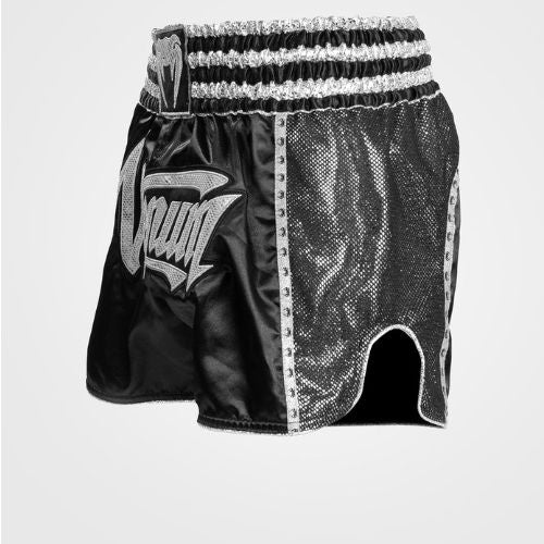 VENUM ABSOLUTE 2.0 SHORT MUAY THAI SILVER BLACK - M