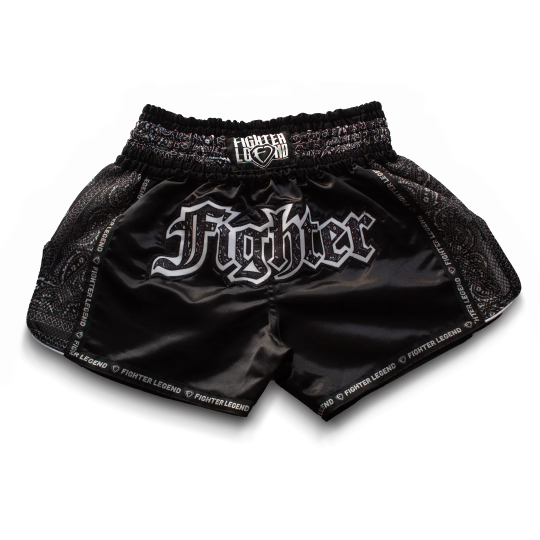 Short Muay Thai Paliacate Full Negro - G