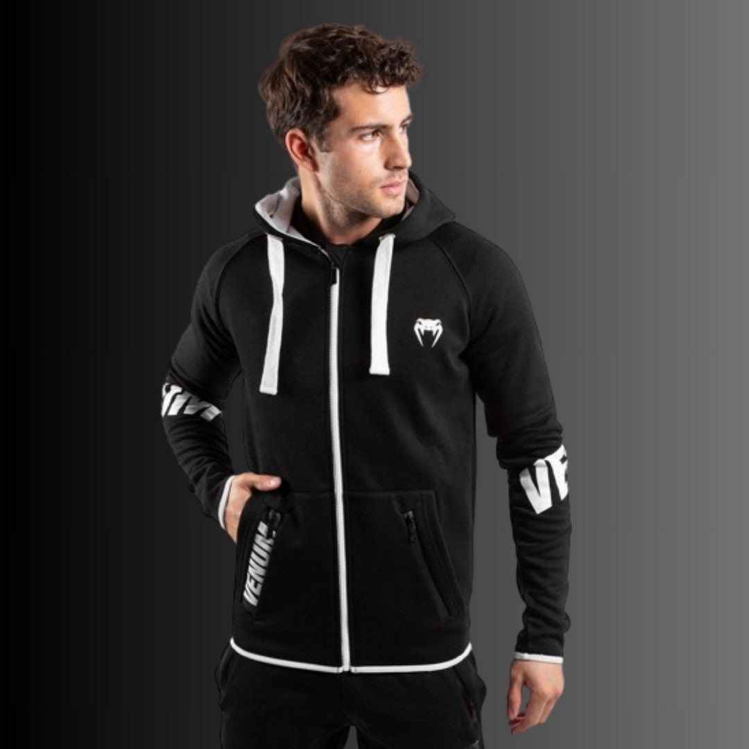 Hoodie Venum Contender 3.0 Black/White - Talla M