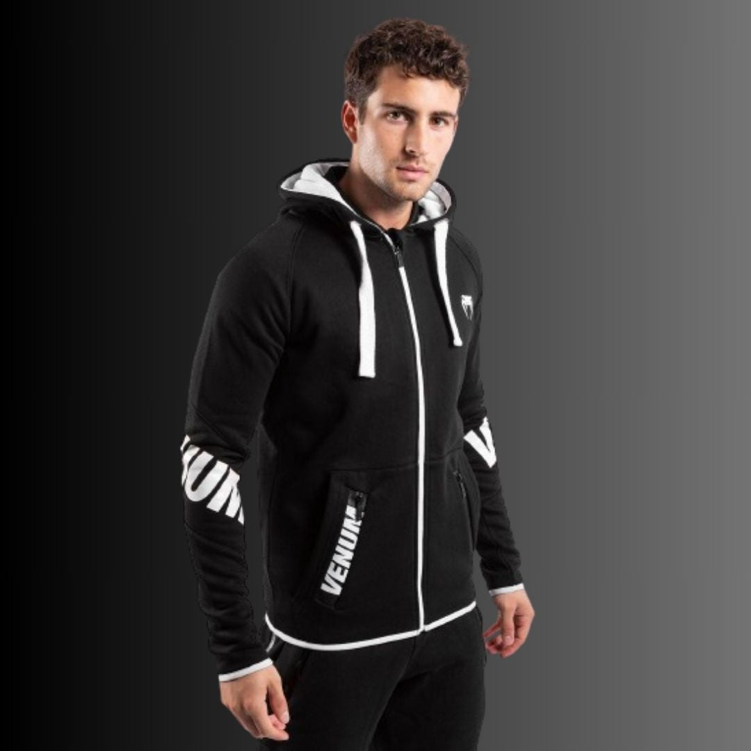 Hoodie Venum Contender 3.0 Black/White - Talla M