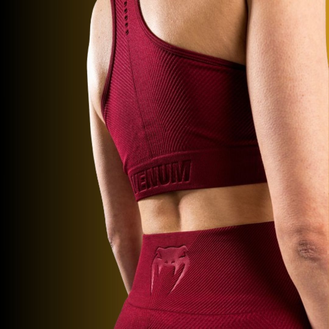 Top Bra Venum Seamless Burgundy - Talla G