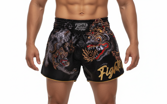 Short Muay Thai FL Gold Dragon - CH