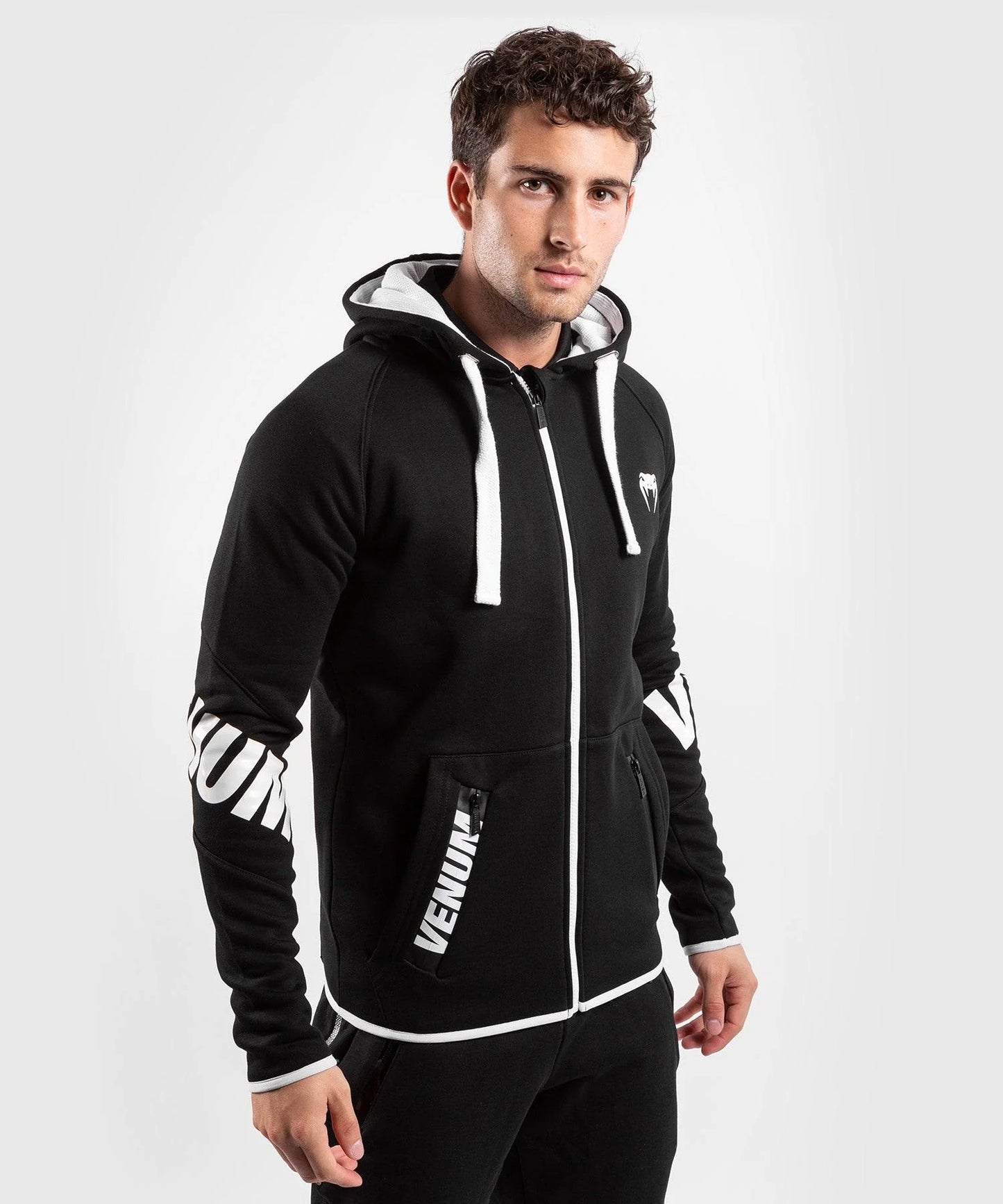 Hoddie Contender 3.0 Venum Black/White - L