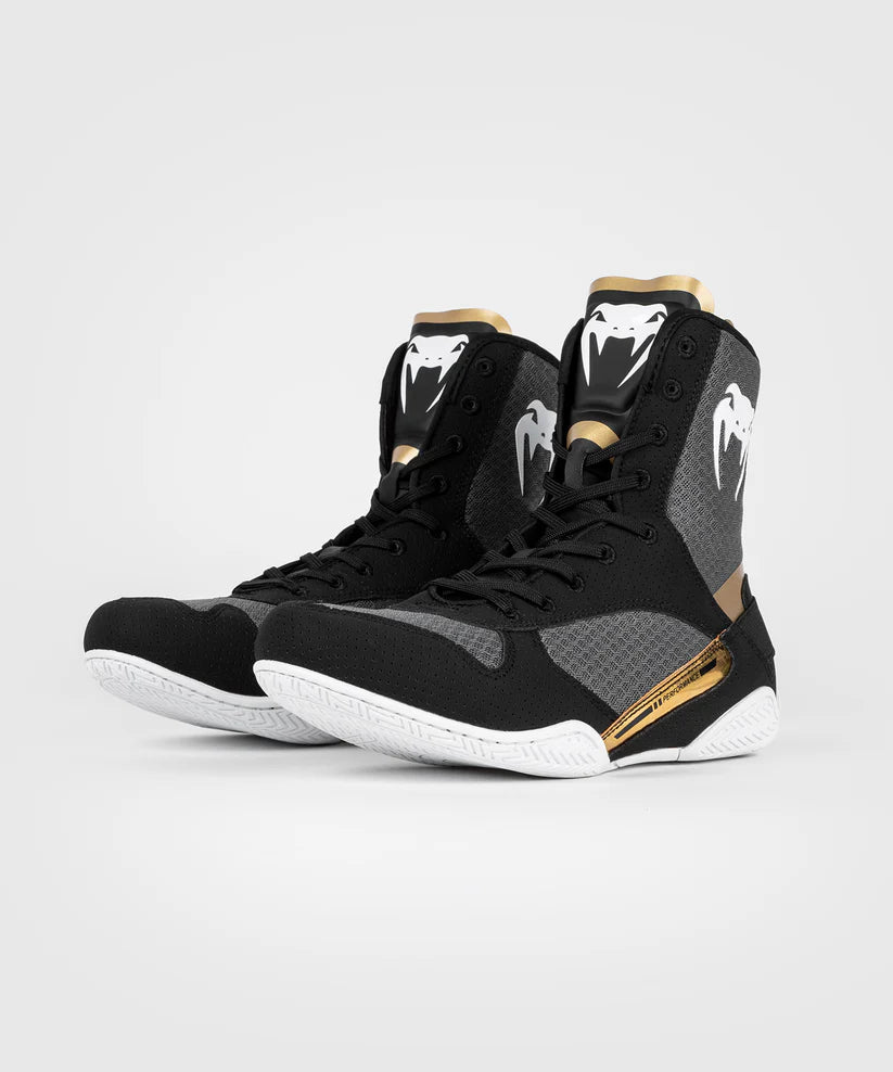 Zapatillas de Boxeo Elite Venum Black/White - 8.5 MX