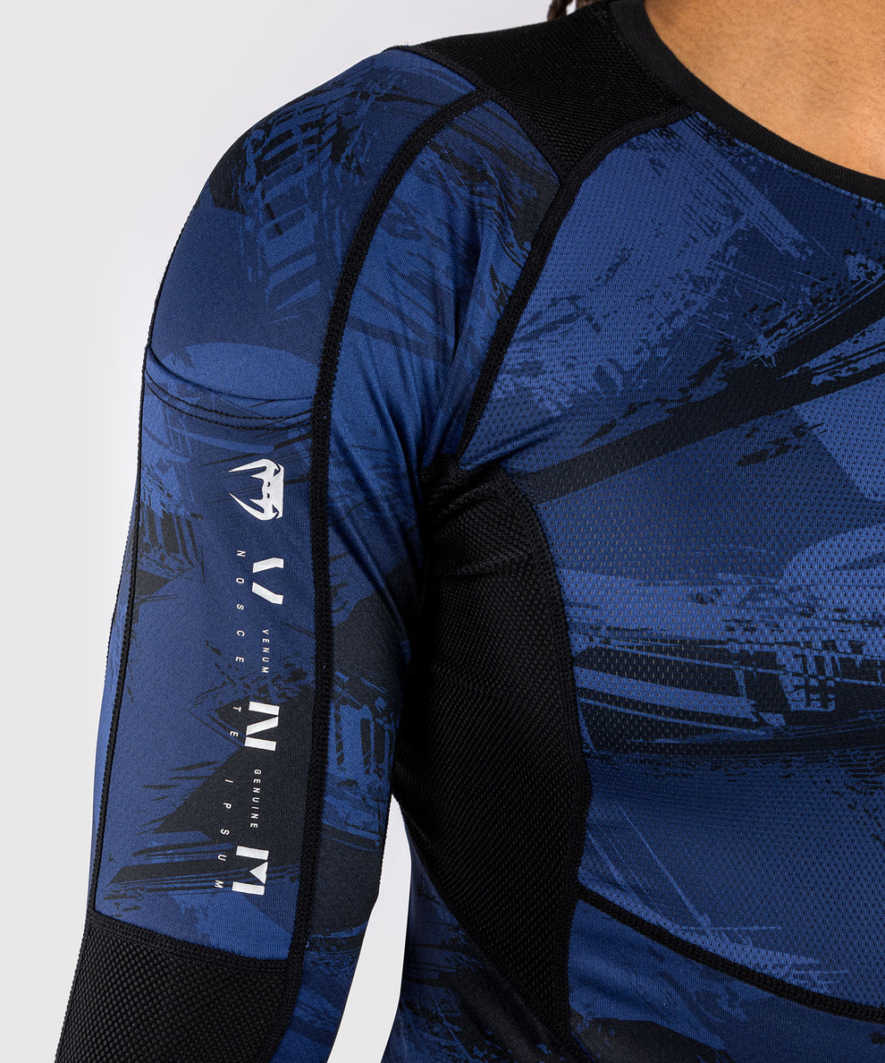 Rashguard Manga Larga Electron 3.0 Venum Navy - M